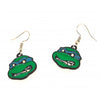Pendientes Tortuga Ninja Leonardo 20x16mm