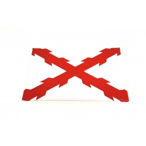 Imán Cuz de San Andres o Aspa de Borgoña 7,9x5,4cm