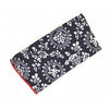 Pañuelo de Algodon Marino Estampado Flores Blancas 23x23cm