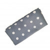 Pañuelo de Algodon Gris Brillo Topos Grises claros 23x23cm