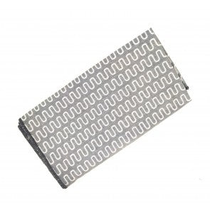 Pañuelo de Algodon Gris Lineas Blancas 23x23cm