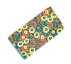 Pañuelo de Algodon Azul Estampado Flores Color 23x23cm