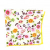 Pañuelo de Algodon Blanco Floreado 23,5 x 23,5 cm