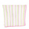 Pañuelo de Algodon Blanco Rayas Colores 23,5 x 23,5 cm