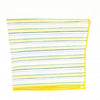 Pañuelo de Algodon Blanco Rayas Colores mod 2 23,5 x 23,5 cm