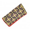 Pañuelo de Algodon Negro Estampado Marron Crema 23x23cm