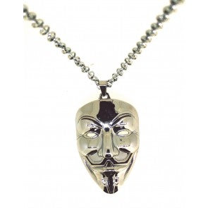 Colgante V Vendetta Mask Plated 7,2 x 4 cm