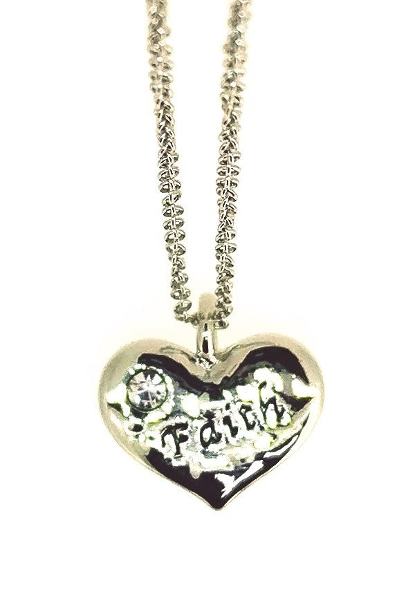 Colgante Corazon Faith 19x15mm