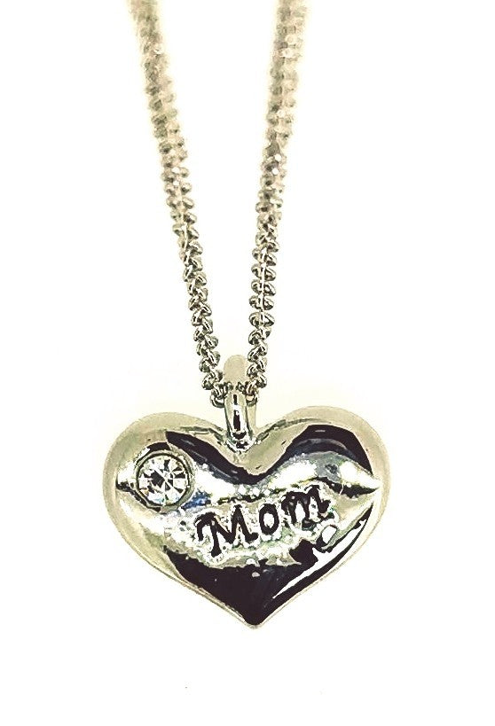 Colgante Corazon Mom 19x15mm