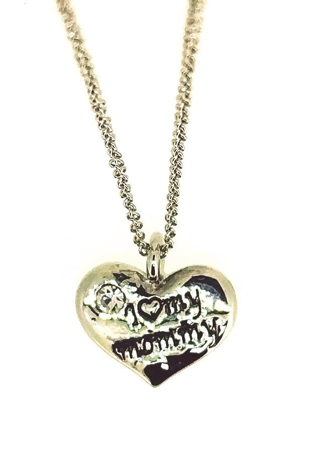 Colgante Corazon I Love My Mommy 19x15mm
