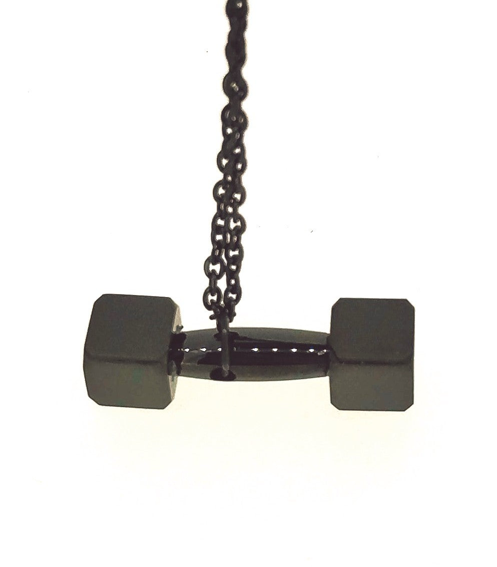 Colgante Mancuerna Black 23x6mm