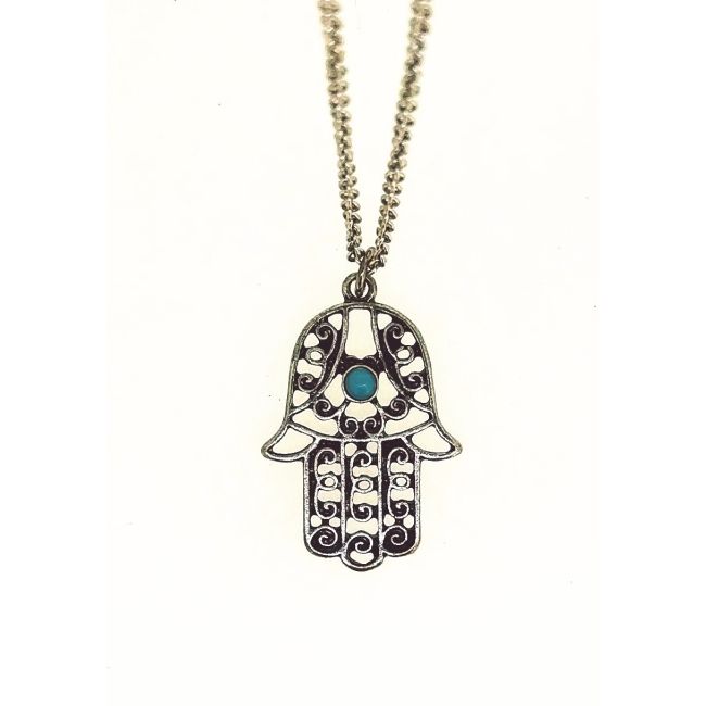 Colgante Mano Fatima Plated 30x20mm