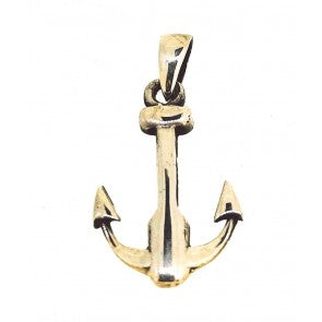 Colgante Ancla Plata 24x12mm