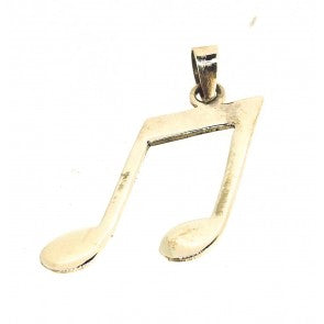 Colgante Corchea Plata 18x15mm