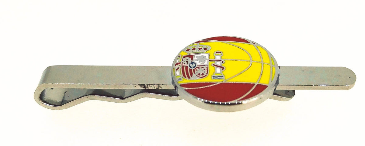Pasador de corbata Balón Baloncesto Bandera España 55 mm