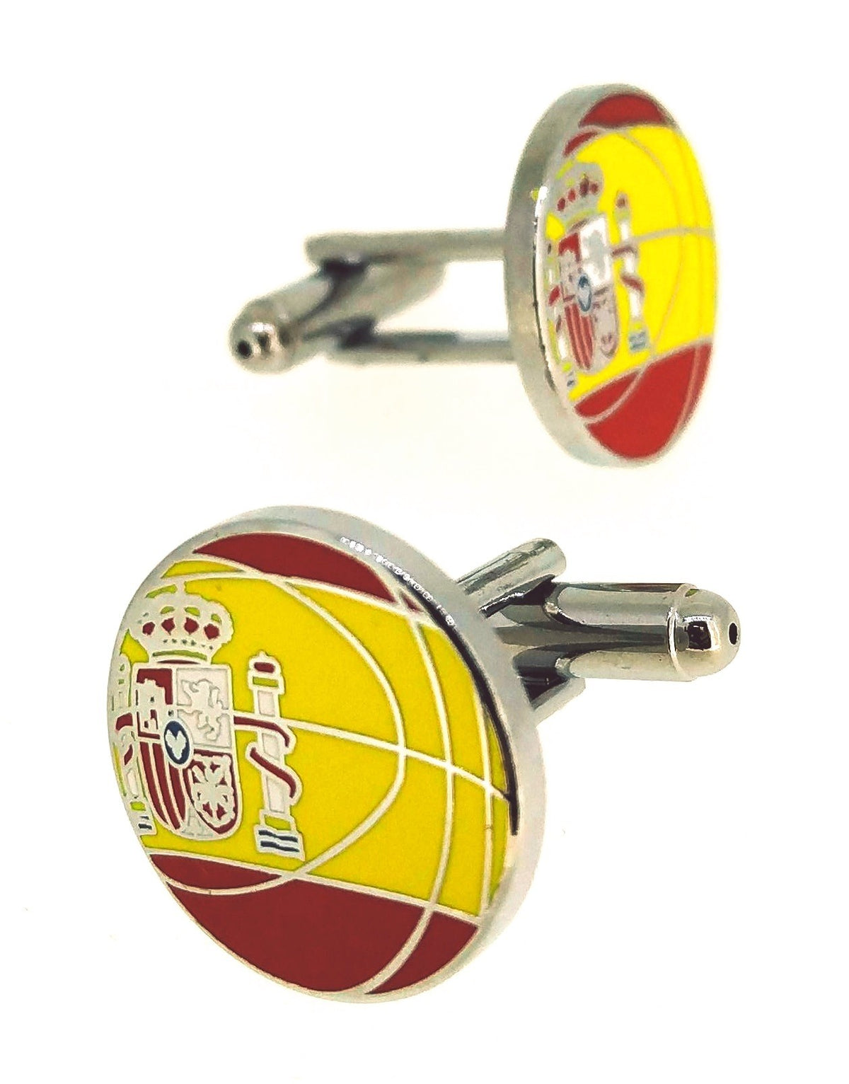 Pasador de corbata de la bandera de España con escudo 20x15mm