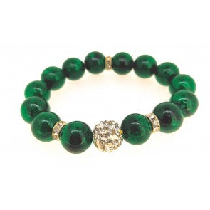 Pulsera Piedras Verdes 18mm