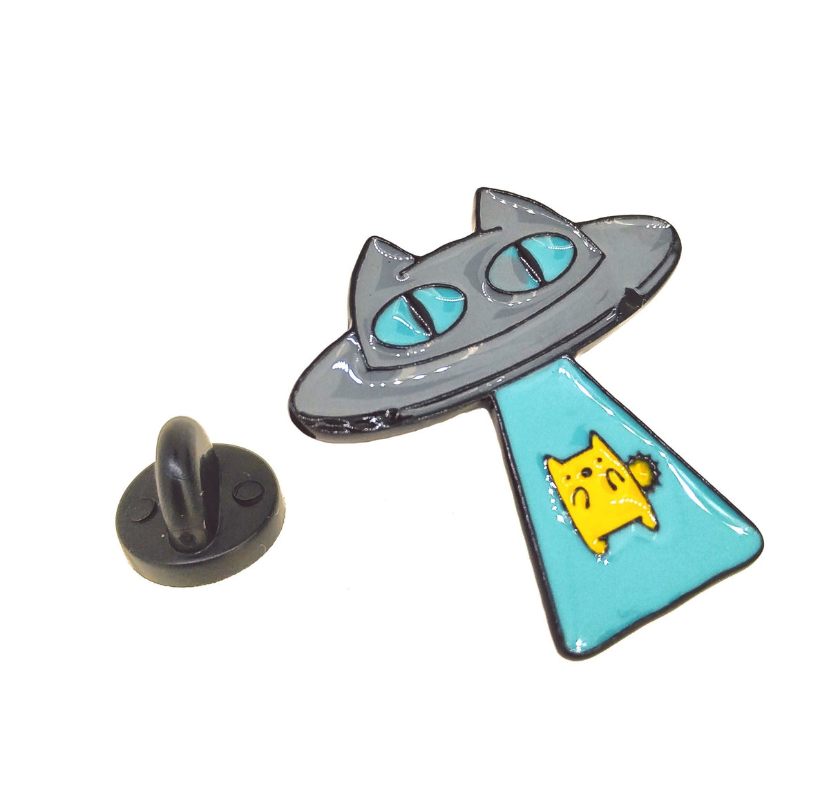 Pin de solapa Ovni Gato 29x28mm