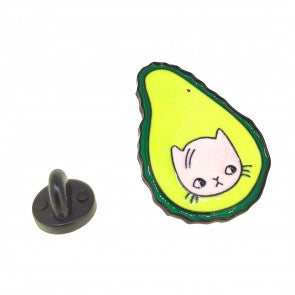 Pin de solapa Aguacate Gato 30x23mm