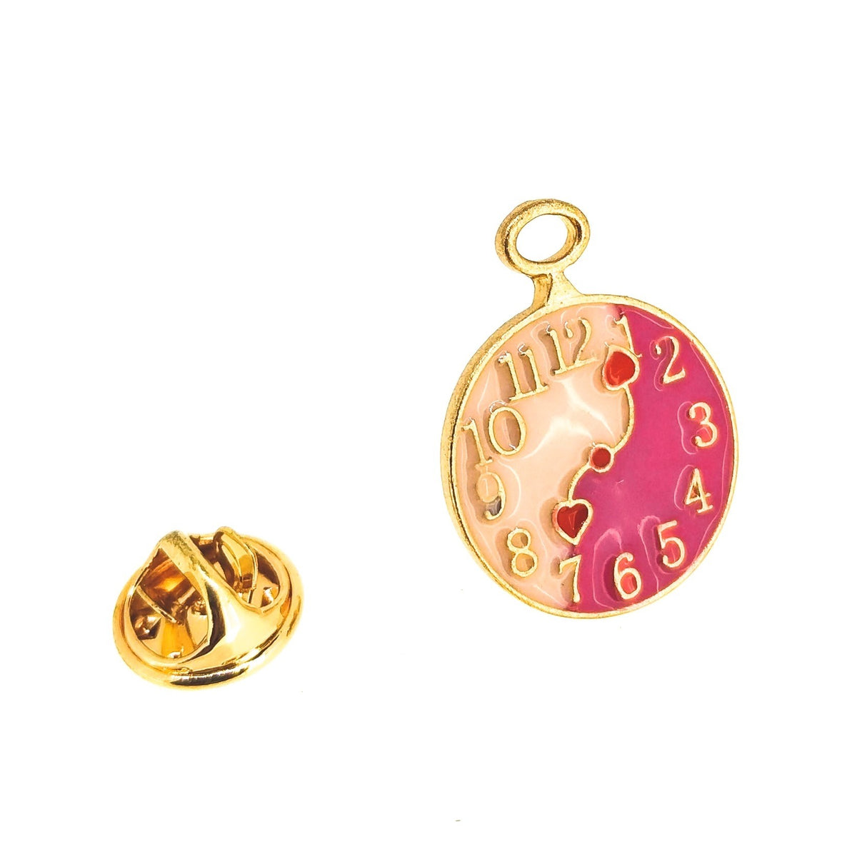Pin de solapa Alicia en el Pais de las Maravillas Reloj del Señor Conejo 25x18mm