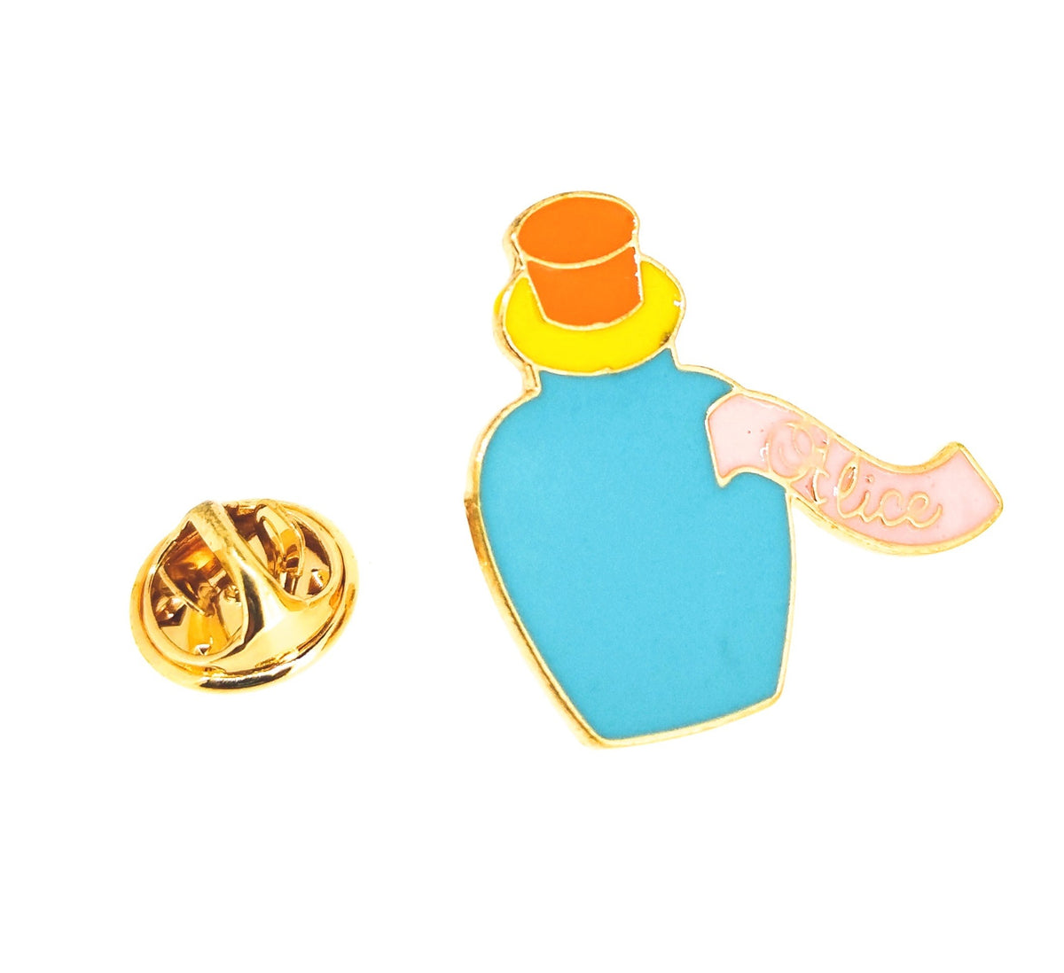 Pin de solapa Alicia en el Pais de las Maravillas Brebaje 29x26mm