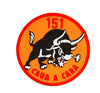 Parche Bordado Termoadhesivo Escuadron de Caza 151 "Cara a Cara" 8cm