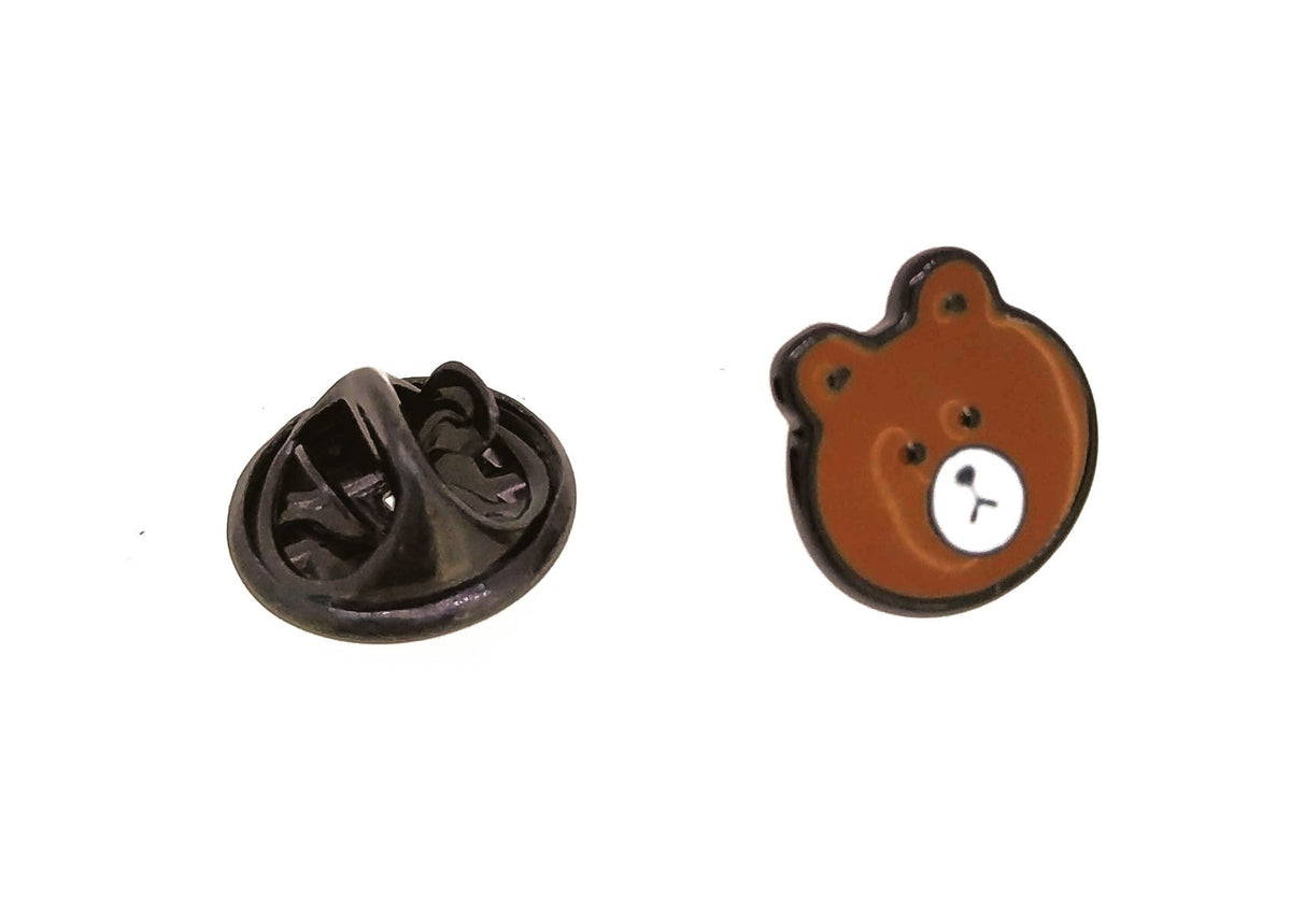 Pin de solapa Oso Marron Face 11mm