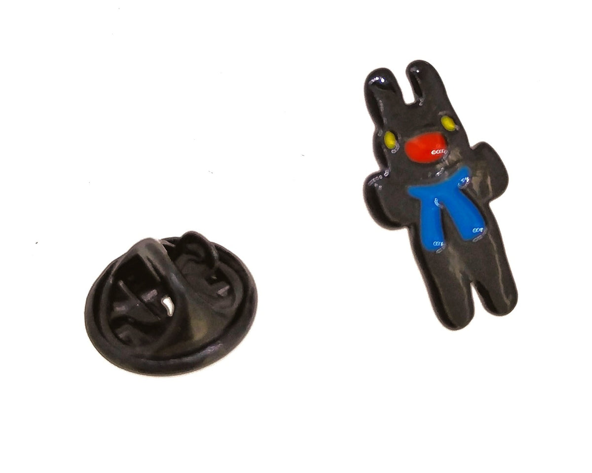 Pin de solapa Conejo Negro 18x10mm