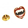 Pin de solapa Corazon Labios Colmillos 18x16mm