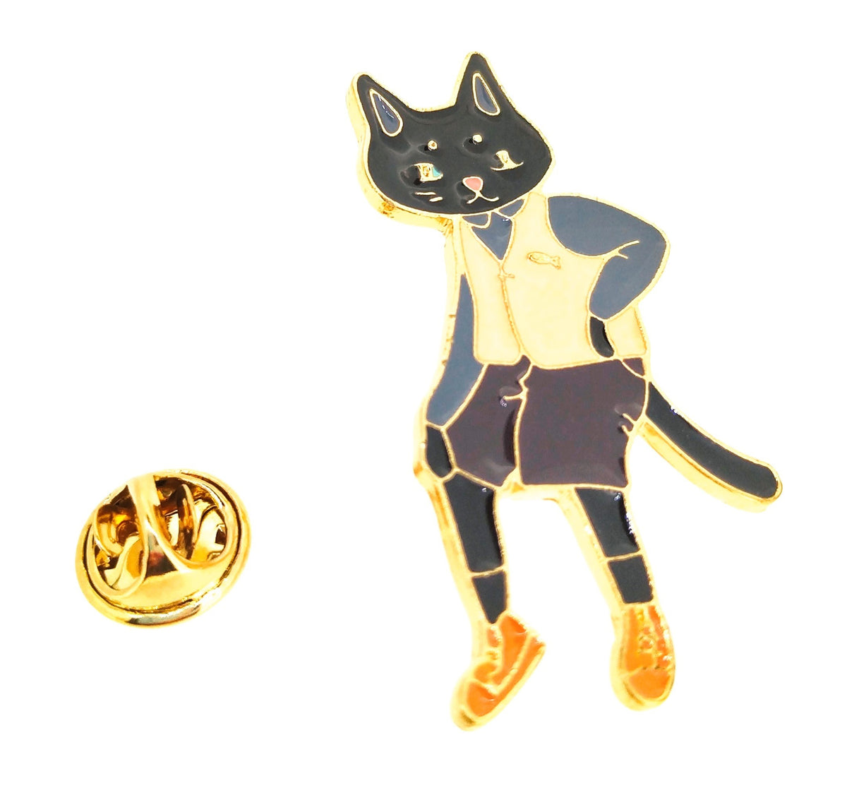Pin de solapa Gato con Chaleco 46x24mm