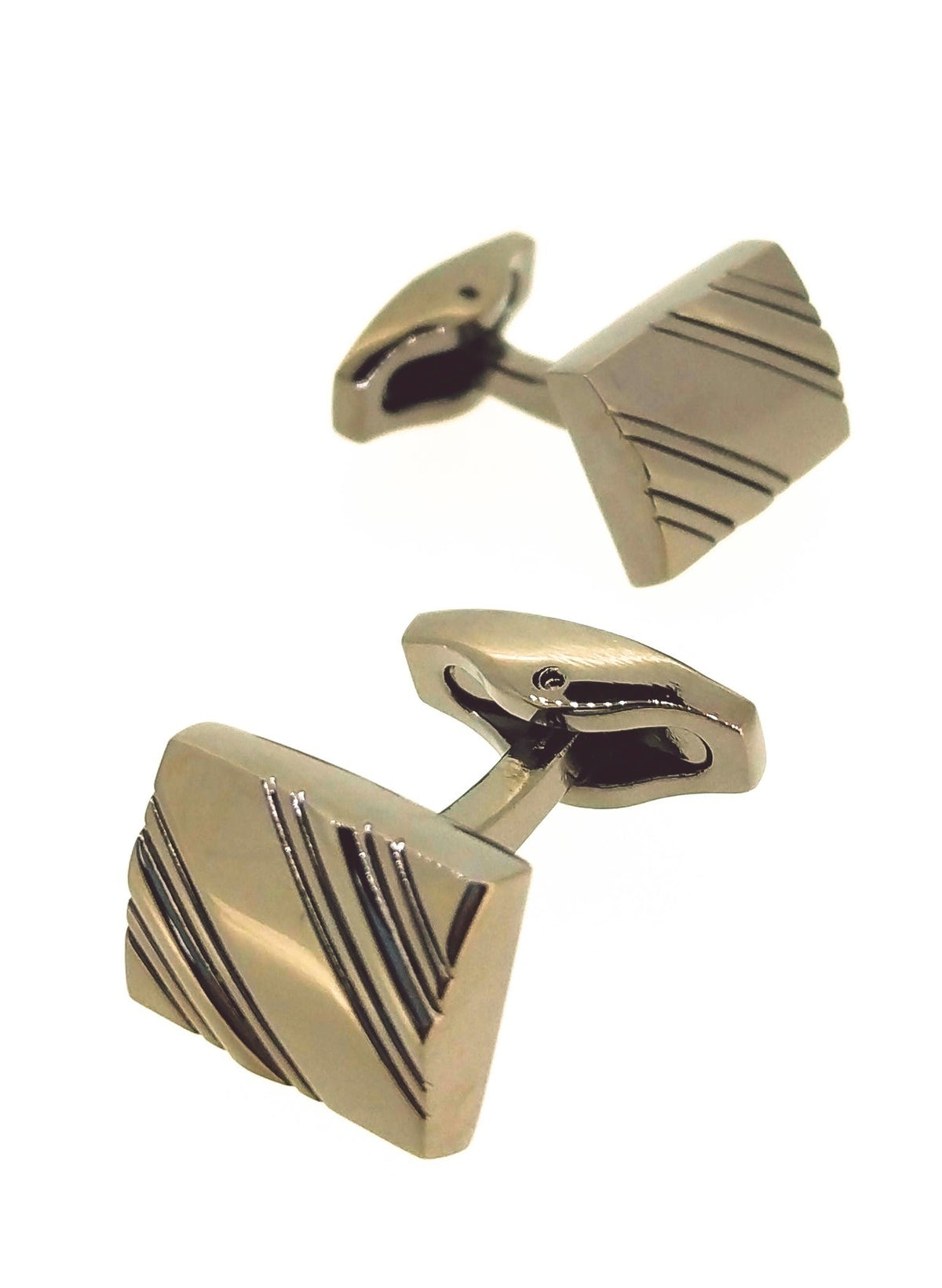Gemelos de Diseño Rectangular Black 26x12mm