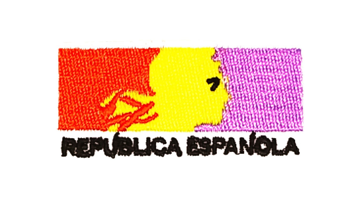 Parche Bordado Termoadhesivo Republica Española 6x3cm