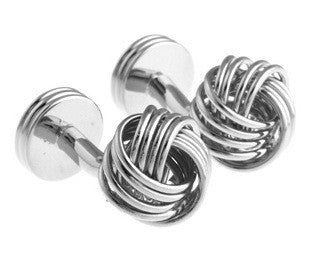Gemelos Nudo Borla Stripes Cierre