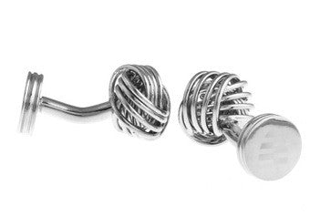 Gemelos Nudo Borla Stripes Cierre