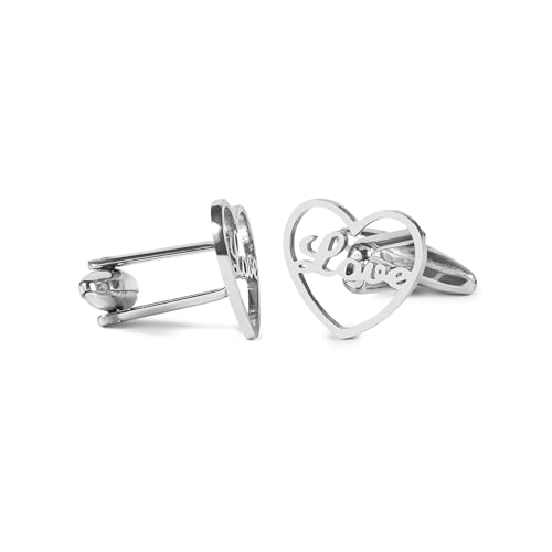Gemelos de Camisa de Boda Corazón Love