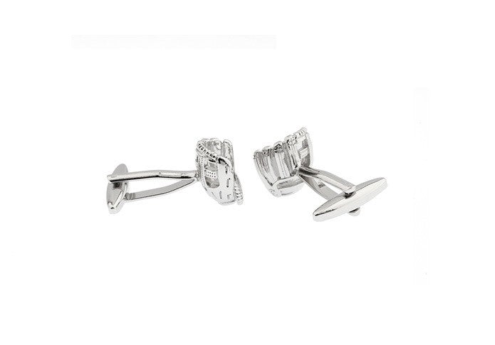 Gemelos de Camisa Guante Baseball Plated 17x13mm