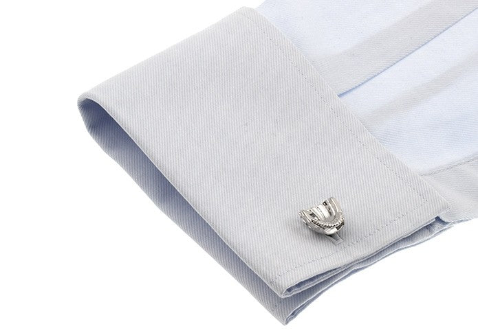 Gemelos de Camisa Guante Baseball Plated 17x13mm