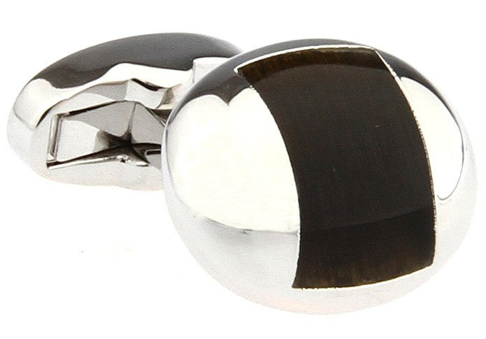 Gemelos Wedding Oval Negro