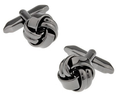 Gemelos para camisas Nudo Acero Negro