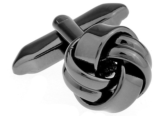 Gemelos para camisas Nudo Acero Negro