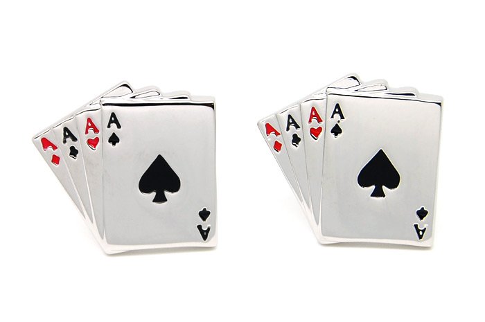 Gemelos para camisa Poker de Ases