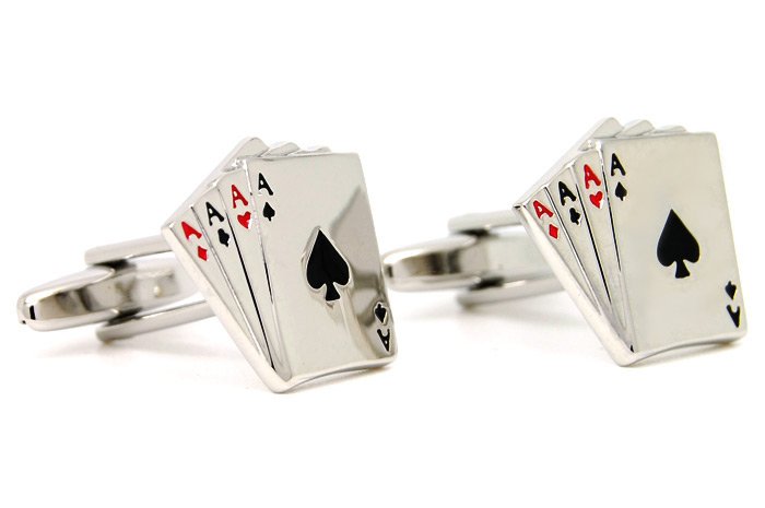 Gemelos para camisa Poker de Ases