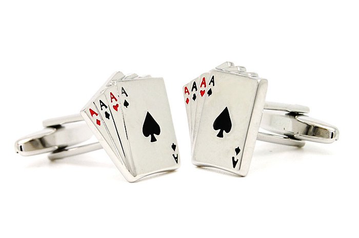 Gemelos para camisa Poker de Ases