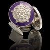 Gemelos Skultuna Rose Tudor Morado Plateado