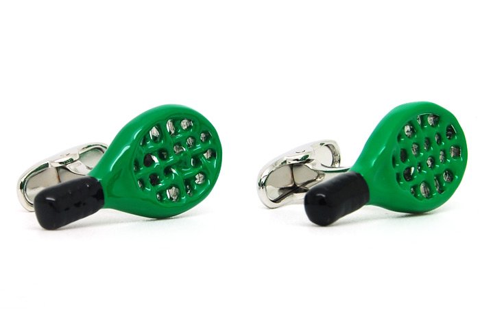 Gemelos Raqueta de Tenis Verde