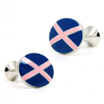 Gemelos  de Bandera Pink Cross