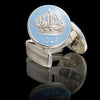 Gemelos Skultuna Crown Azul Claro