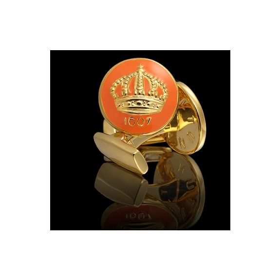 Gemelo Skultuna Crown Dorado Naranja