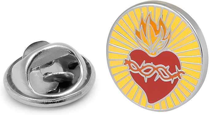Pin de Solapa Sagrado Corazón de Jesus 16mm