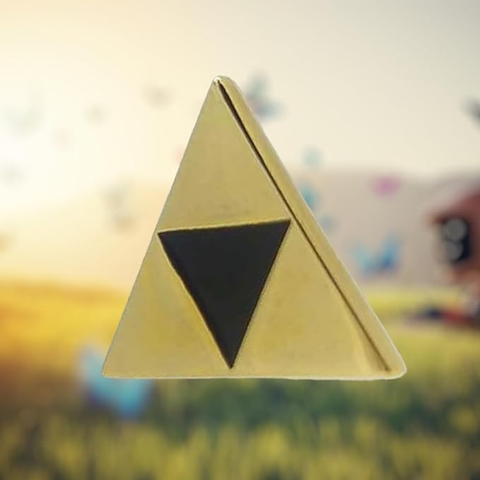 Pin de Solapa Trifuerza Zelda Dorado 15mm